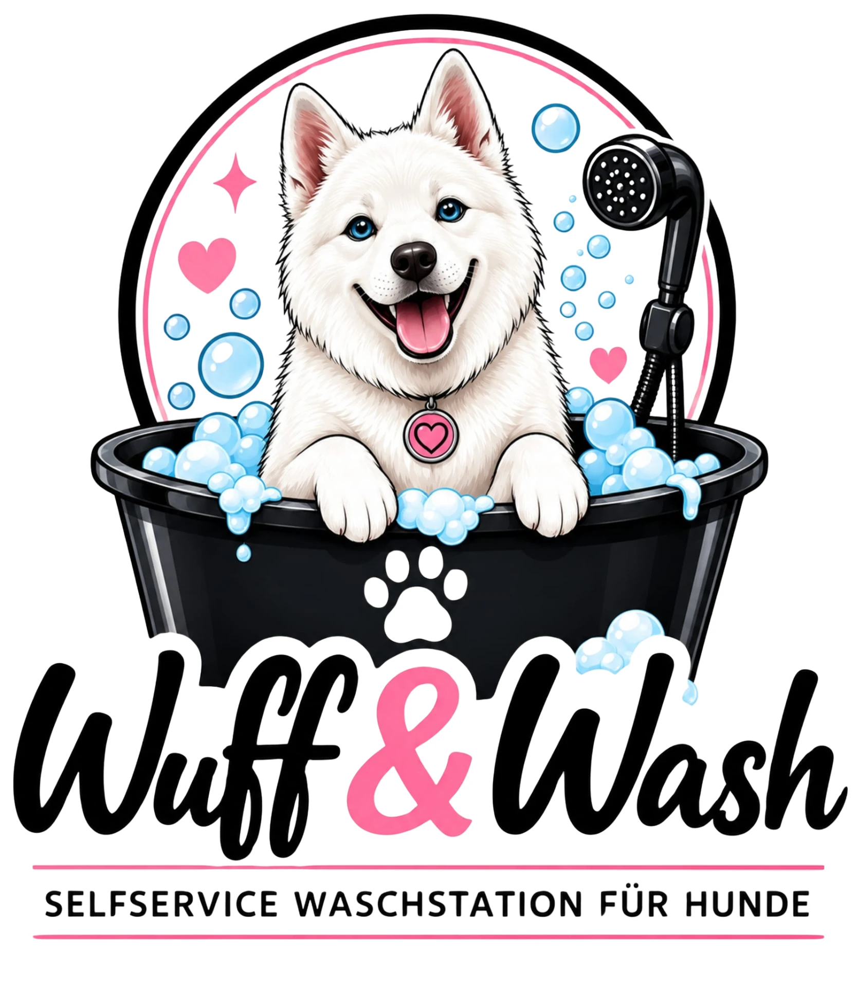 Wuff & Wash Logo